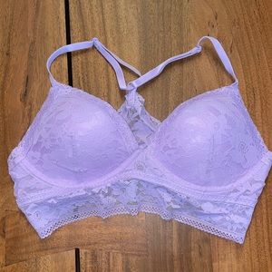 Victoria Secret Lavender Lace Bralette Size M NWT